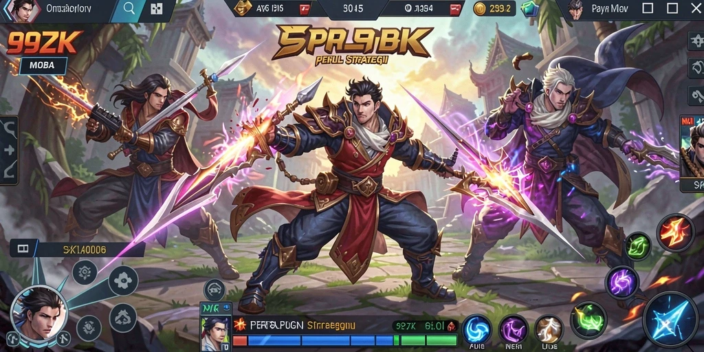 Gameplay seru di arena MOBA penuh strategi.