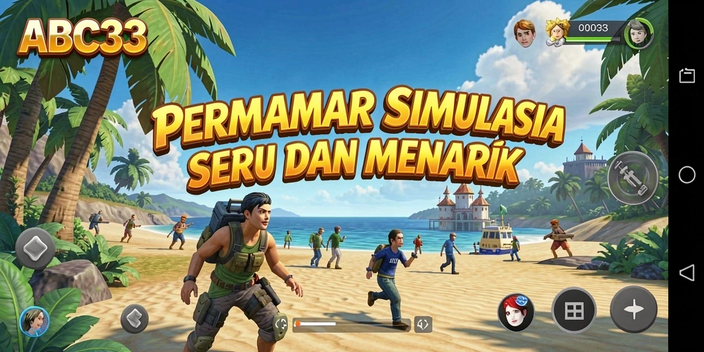 Tampilan screenshot gameplay ABC33 dengan berbagai elemen simulasi yang menarik.