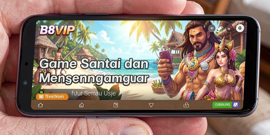 Tangkapan layar menunjukkan gameplay B8VIP yang penuh warna dan menyenangkan.
