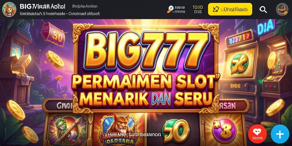 Tampilan gameplay BIG777 yang seru dan interaktif.