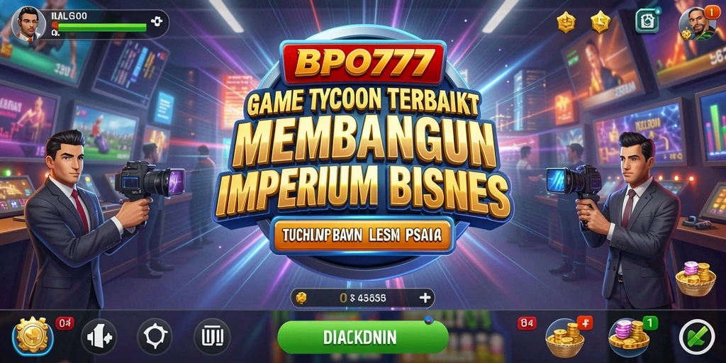Screenshot BPO777 menunjukkan gameplay Tycoon yang menarik dan interaktif.