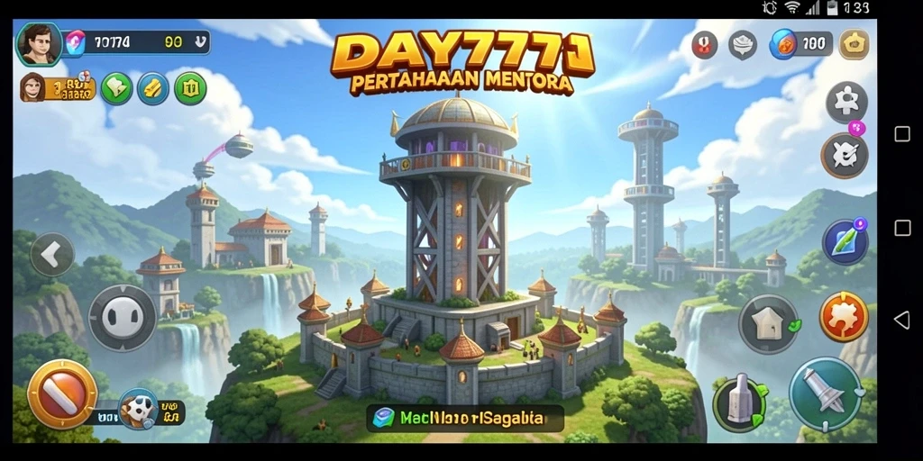 Tampilan menakjubkan dari gameplay Tower Defense yang seru.