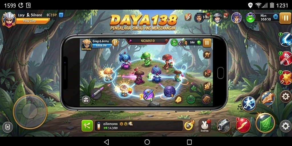 Screenshot menampilkan gameplay menarik dalam DAYA138.