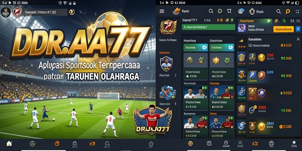 Tampilan utama DRAJA777 dengan berbagai pilihan taruhan olahraga.