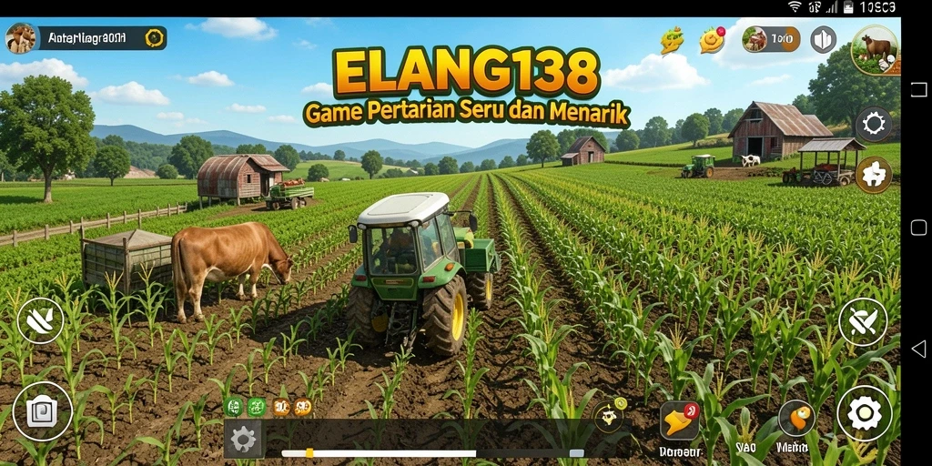 Tampilan menarik dari gameplay pertanian di ELANG138.