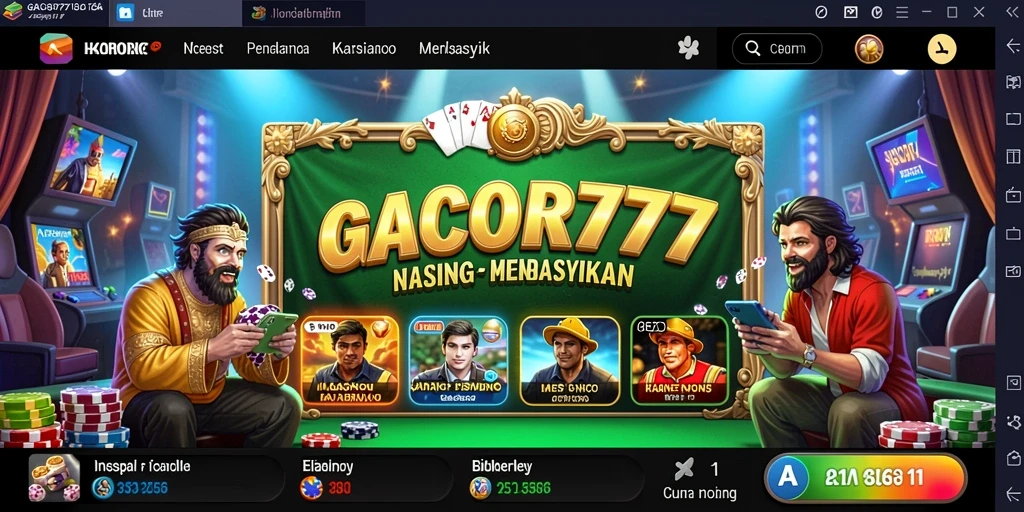 Tampilan gameplay Kasino yang mendebarkan di GACOR777.