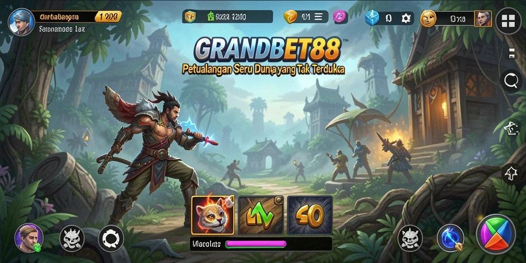 Tampilan gameplay <strong>GRANDBET88</strong> yang mendebarkan saat berpetualang.