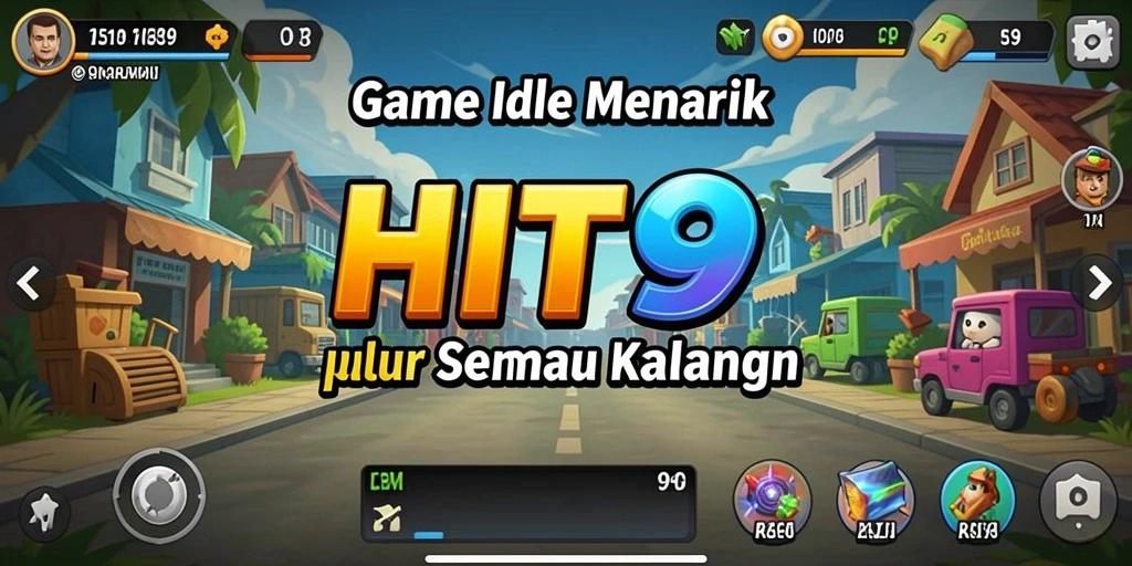 Screenshot gameplay HIT9 menampilkan elemen Idle yang menarik.