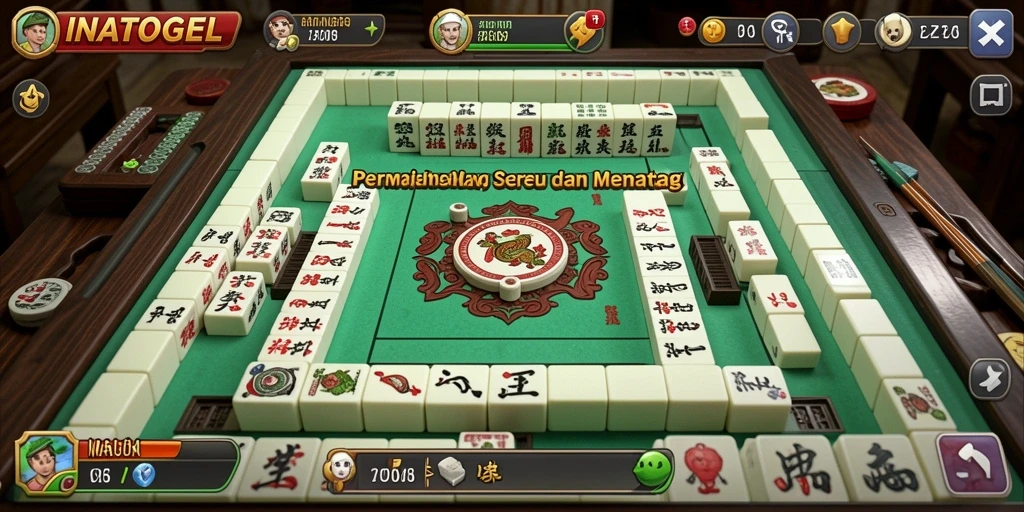 Tampilan gameplay seru dari INATOGEL Mahjong.