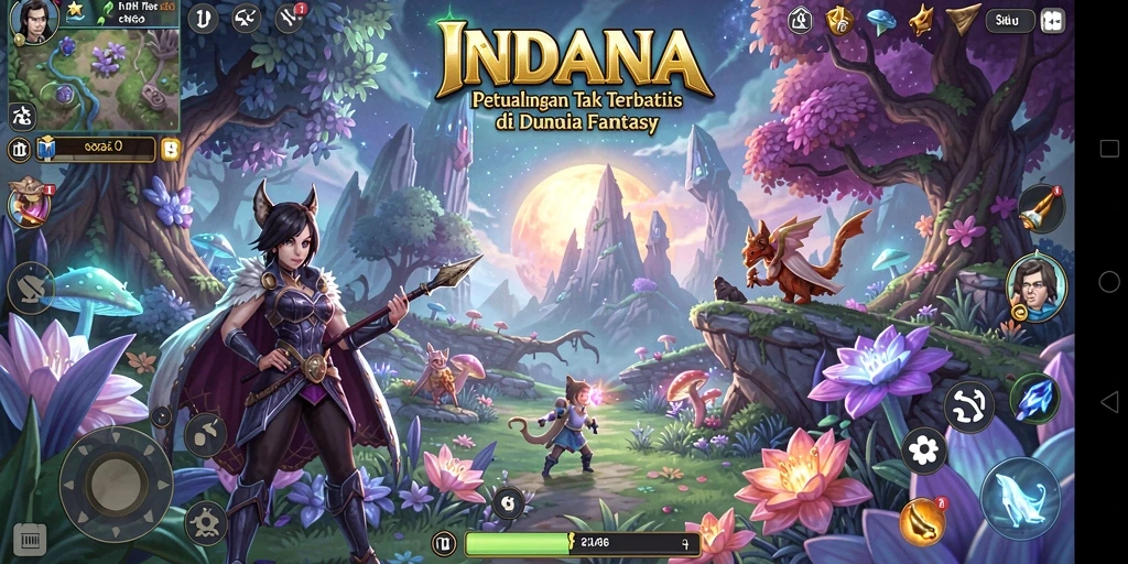 Tampilan gameplay INDAAA yang seru dan menantang di dunia petualangan.