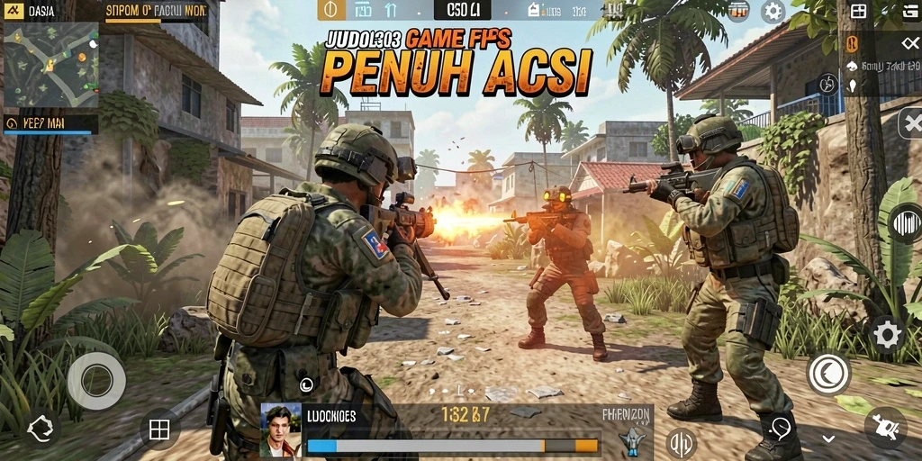 Tampilan gameplay <strong>JUDOL303</strong> yang mendebarkan dengan aksi tembak-menembak yang intens.