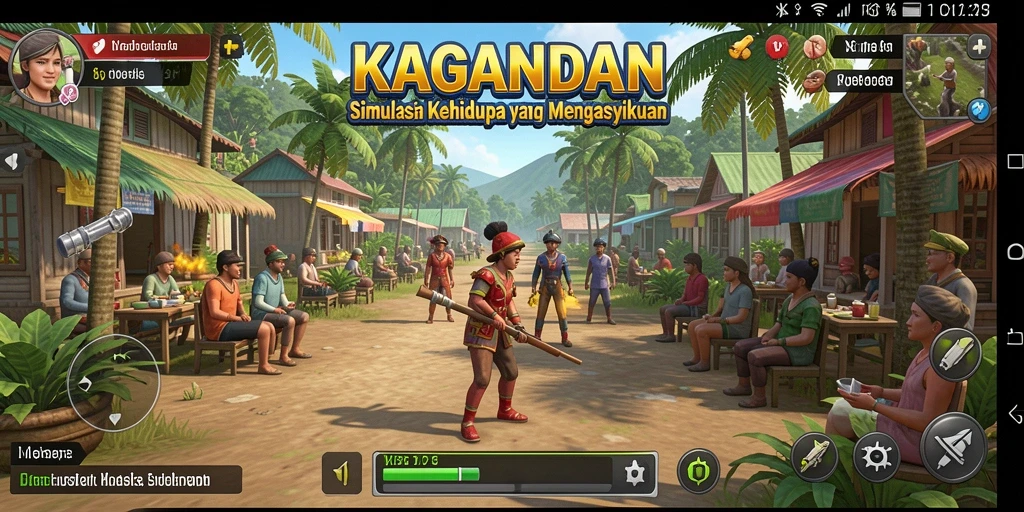 Tampilan gameplay KAGANDAN yang menarik dan interaktif.