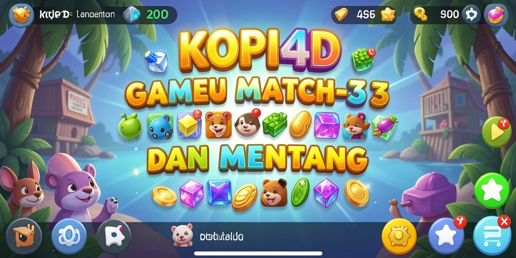 Tampilan gameplay KOPI4D yang seru dengan efek grafis memukau.
