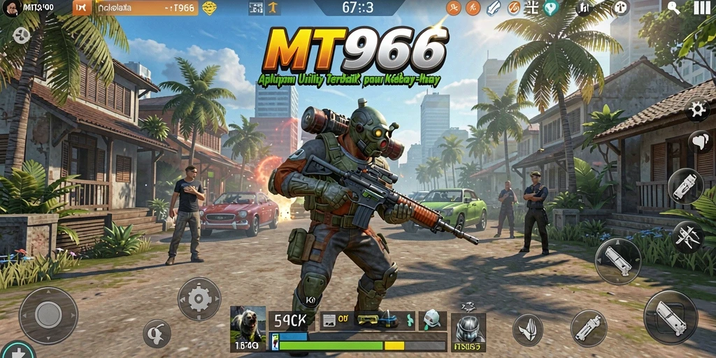 Tampilan antarmuka pengguna MT966 yang sederhana dan fungsional.