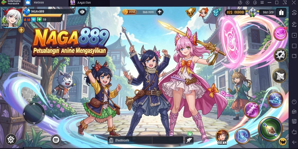Gameplay seru dengan karakter anime yang menarik di NAGA889.