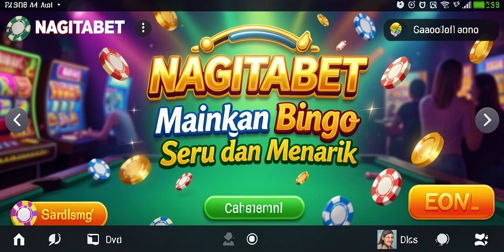 Screenshot gameplay NAGITABET dengan tampilan Bingo yang menarik.