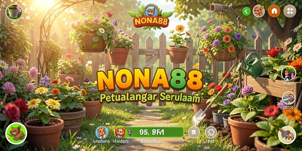 Screenshot gameplay NONA88 dengan aktivitas bercocok tanam yang seru.