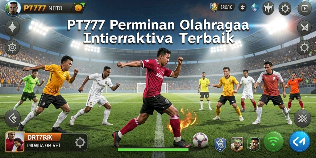 Tampilan gameplay PT777 yang menampilkan aksi olahraga yang seru dan menegangkan.