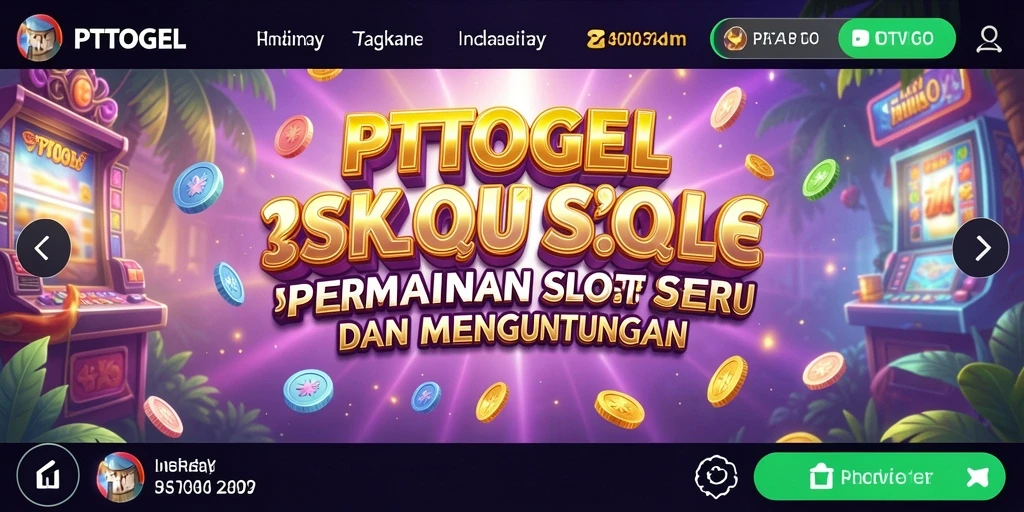 Tampilan gameplay menarik dari PTTOGEL dengan mesin slot yang beragam.