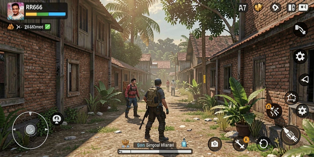 Tampilan gameplay RR666 yang memukau dan interaktif.