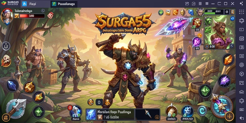 Tampilan gameplay SURGA55 yang mendebarkan dan penuh aksi.