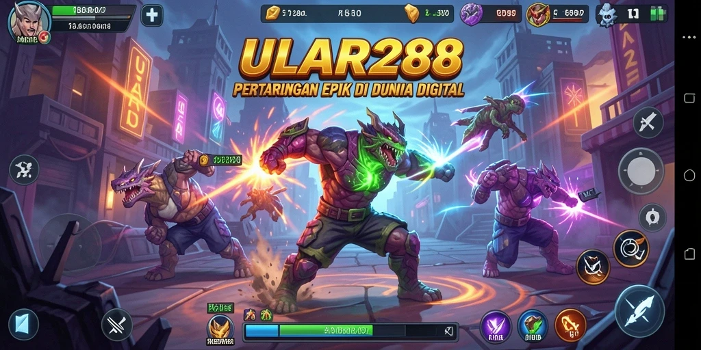 Screenshot menampilkan aksi pertarungan seru di ULAR288.