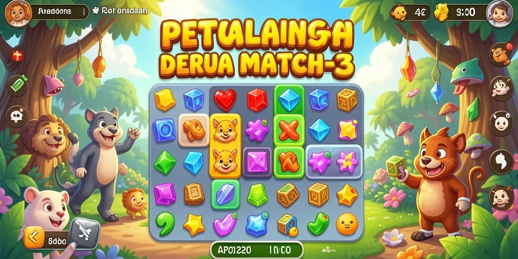 Gameplay seru dan penuh warna dari V21 dalam kategori Match-3.