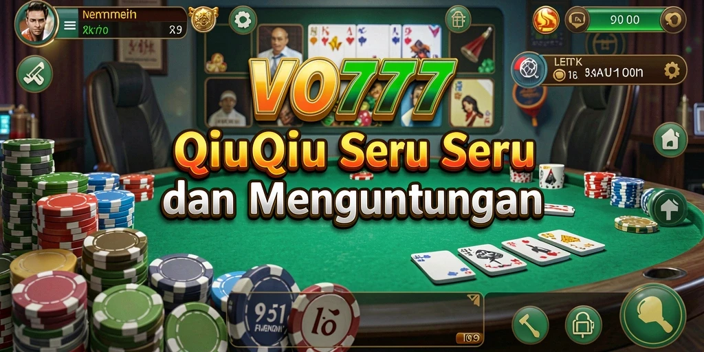 Tangkapan layar VO777 menampilkan gameplay QiuQiu yang mengasyikkan.